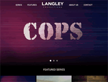Tablet Screenshot of langleyproductions.com